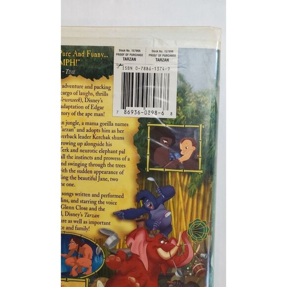 Tarzan Walt Disney VHS Tape - 1999 - Clamshell - Picture 3 of 6